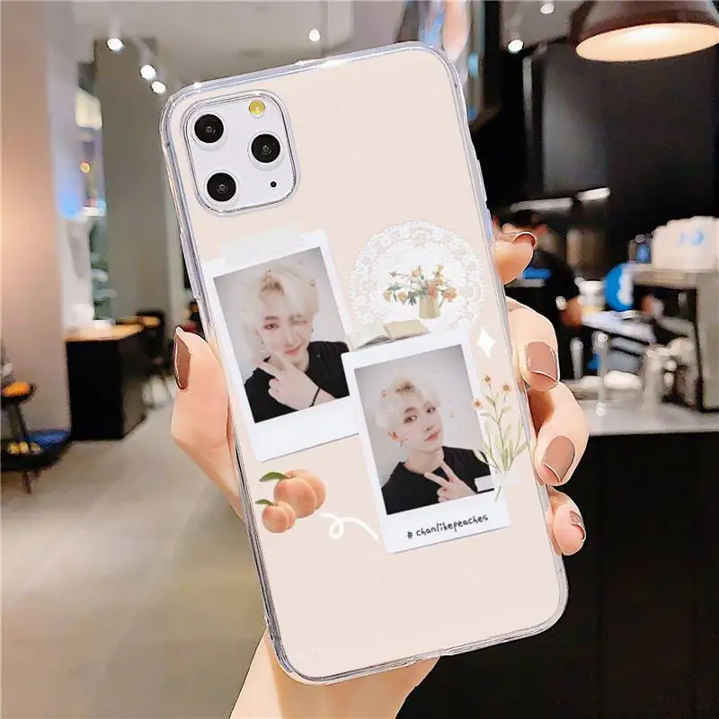 

stray kids bang chan fashion Phone Case Transparent soft For iphone 5 5s 5c se 6 6s 7 8 11 12 plus mini x xs xr pro max