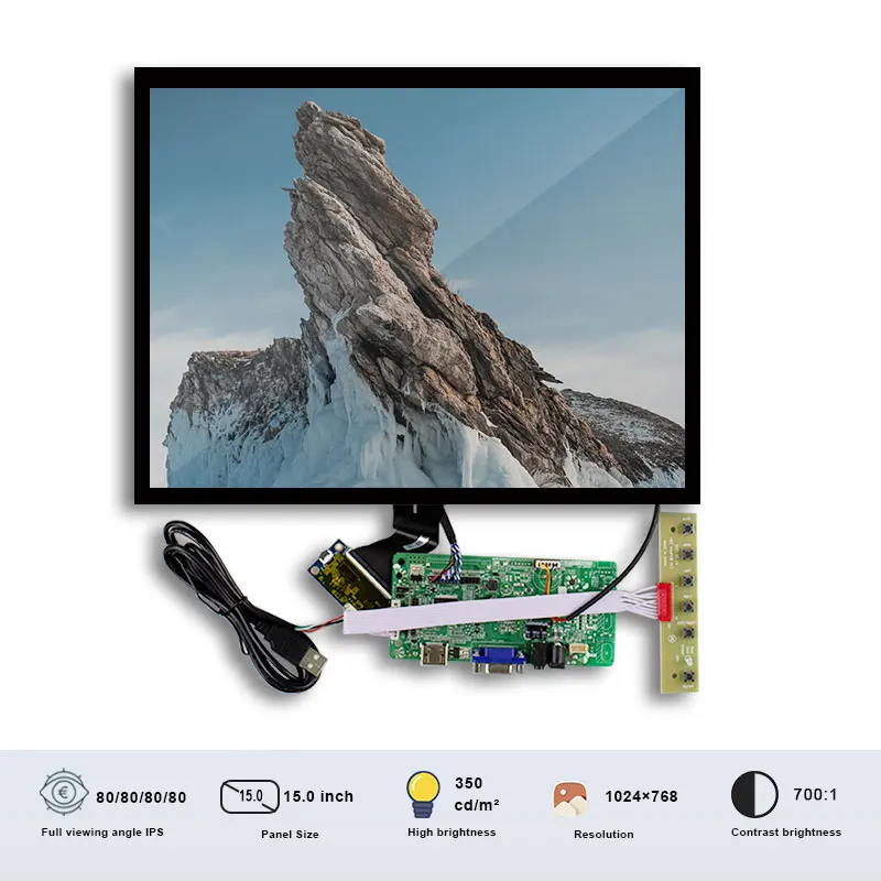 

Origina BOE HM150X01-N01 LCD Panel 15 inch SRGB Touch Screen With Board For Display LCD Module LVDS 20 Pins