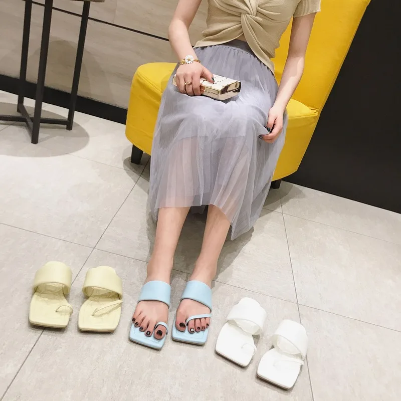 

Leopard Land Roman Flip-Flop Sexy Sandals Women's Summer Wear 2020 Style Toe Covering Flat Non-Slip Women's Slippers TWS-2288-5