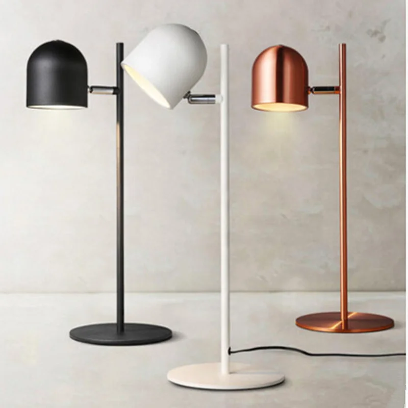 Светодиодный скандинавские Современные Контракт чтения Рабочий стол лампы