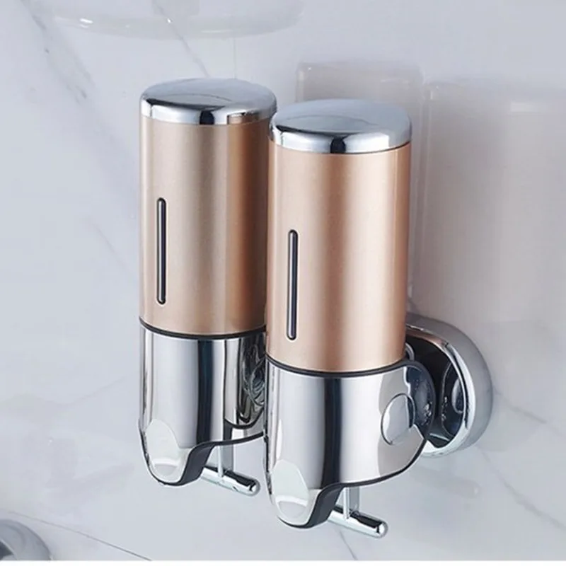 

500 ml Liquid Soap Dispenser Wall Mounted Plastic Shampoo Shower Gel Dispensers Hand Washing Home Kitchen Bathroom Accessories