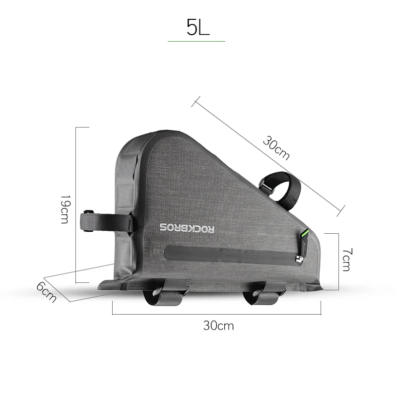 AS-017 ROCKBROS 8L MTB дорожные велосипедные сумки треугольная сумка Светоотражающая непромокаемая Паньер портативная Регулируемая велосипедная сумка Аксессуары для велосипеда - Цвет: AS-017