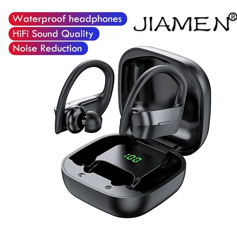 Беспроводные наушники Bluetooth 5 0 спортивные водонепроницаемые с сенсорным
