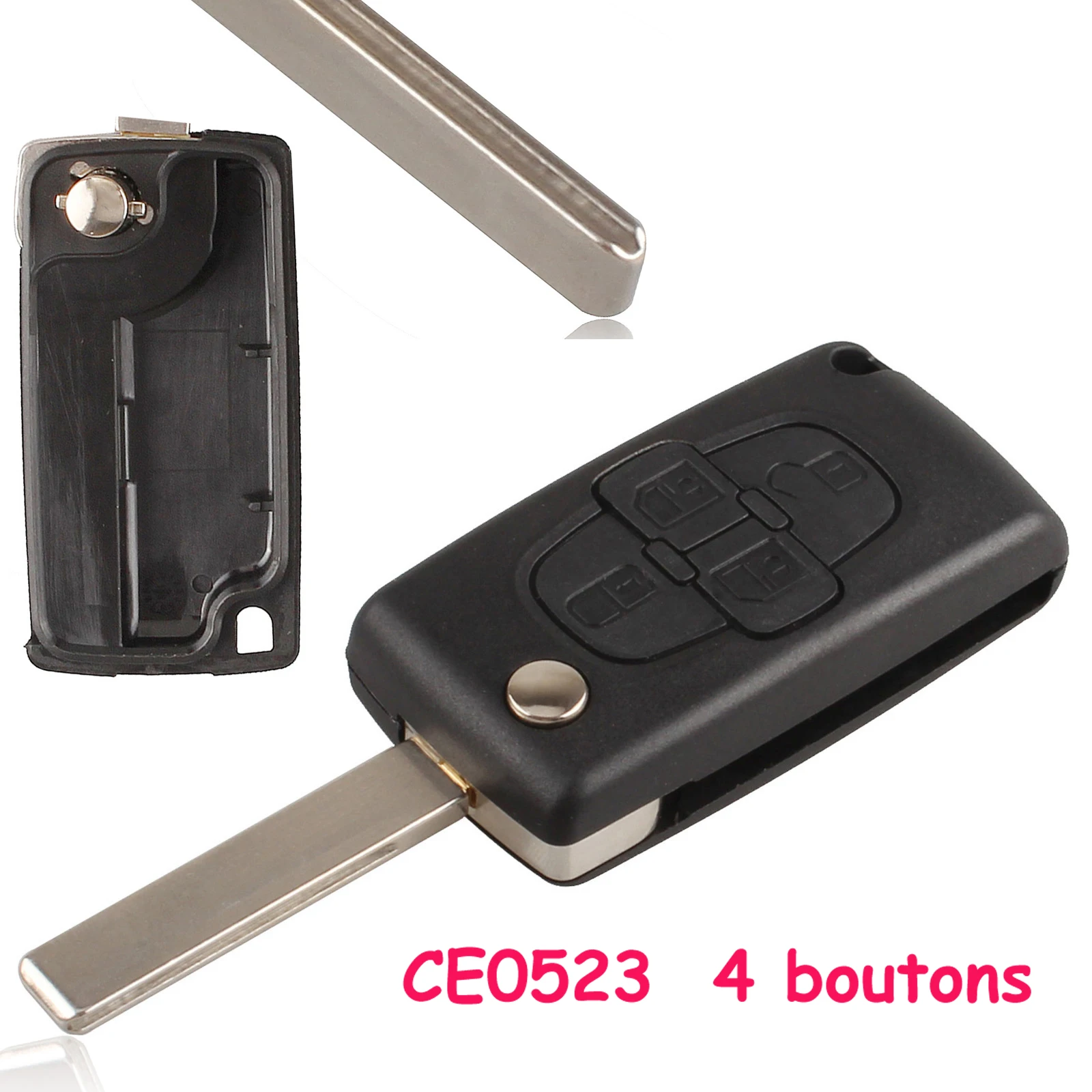 1 шт. Замена 4 кнопочный Выкидной ключ корпус Складной Корпус пульт