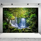 Фон для фотосъемки водопад джунгли камни индивидуальный фон для детской портретной съемки
