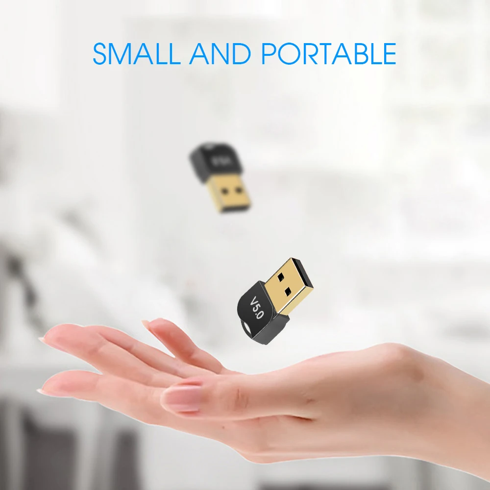 Kebidumei USB Bluetooth адаптер V5.0 Двойной режим беспроводной Dongles музыкальный звуковой