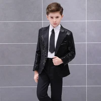 handsome one button sequin kid complete designer boy wedding suit boys attire custom made jacketpantstie 03
