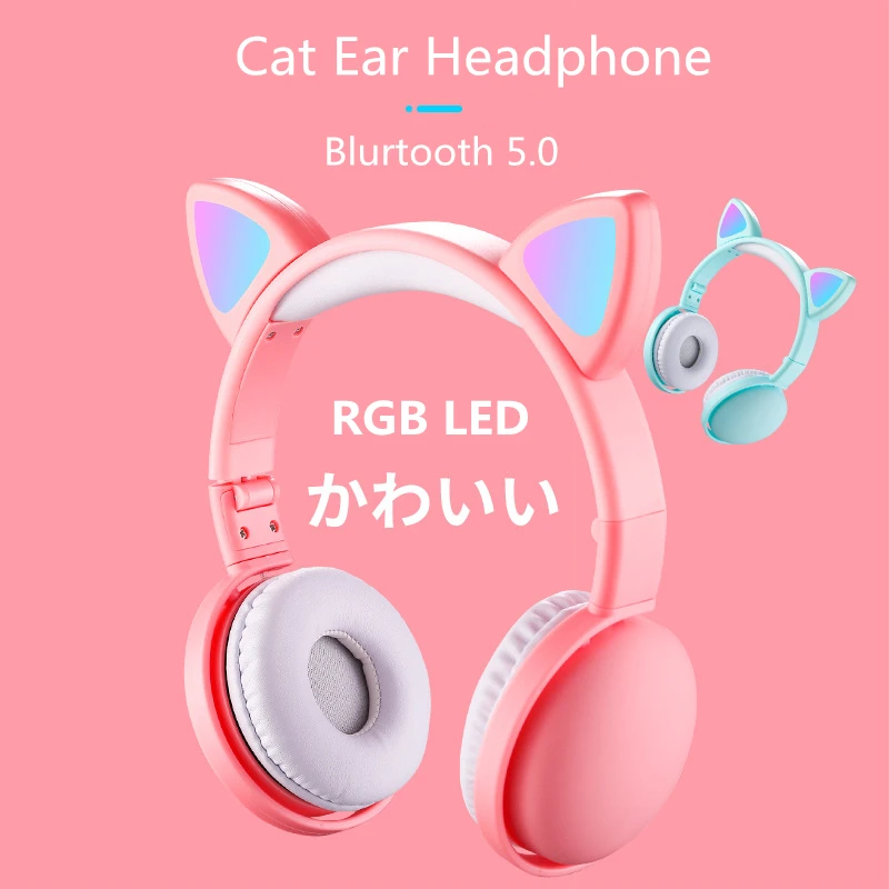Новое поступление светодиодный наушники с кошачьими ушками умные