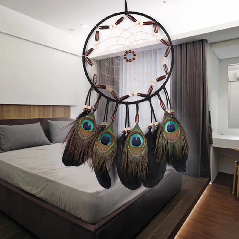 20 см круглый перо Ловцы снов ручной работы настенный висящий мечтатель