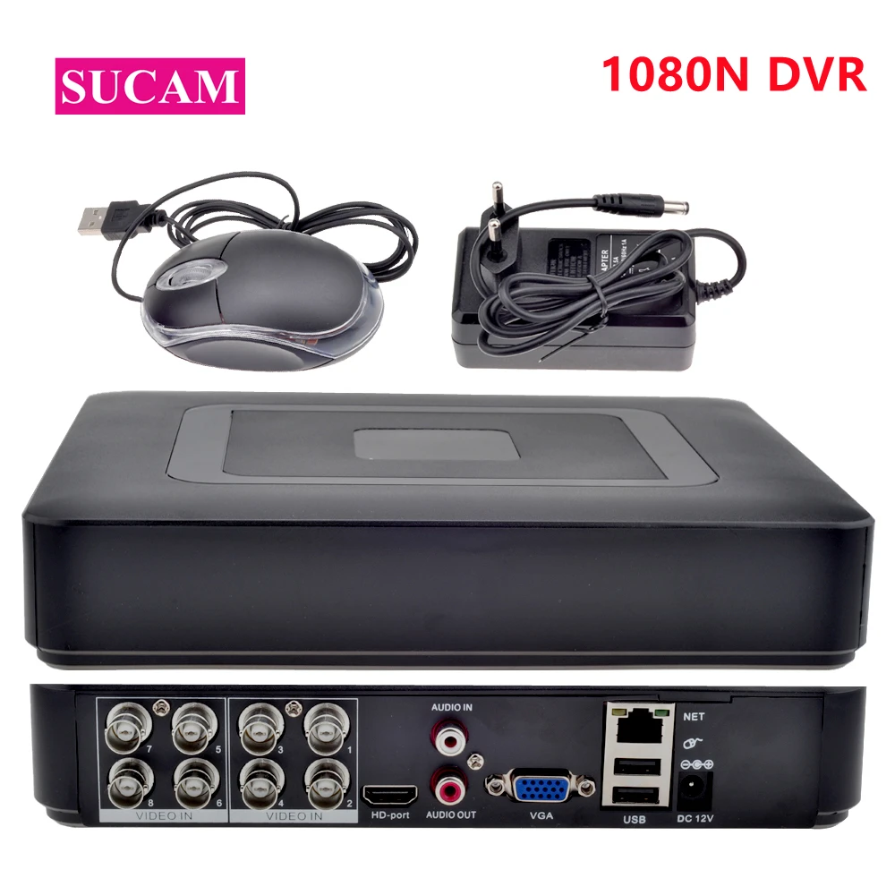 

Видеорегистратор AHD DVR, 8 каналов, гибридный, 2 МП, NVR, 4 в 1, для 2 МП AHD/TVI/CVI/аналоговых/IP-камер