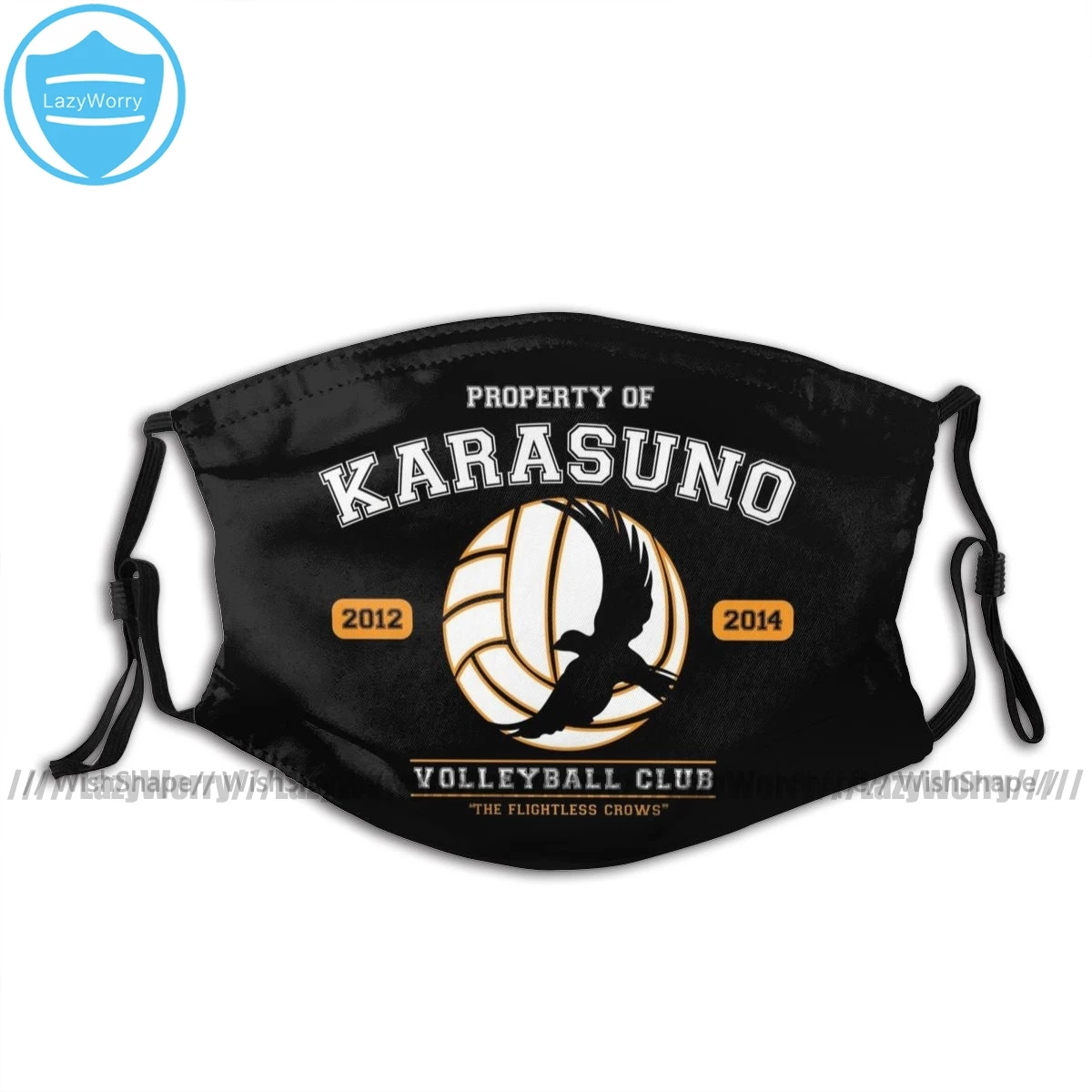 Haikyuu маска для лица рта команда Karasuno модная крутая с 2 фильтрами взрослых |