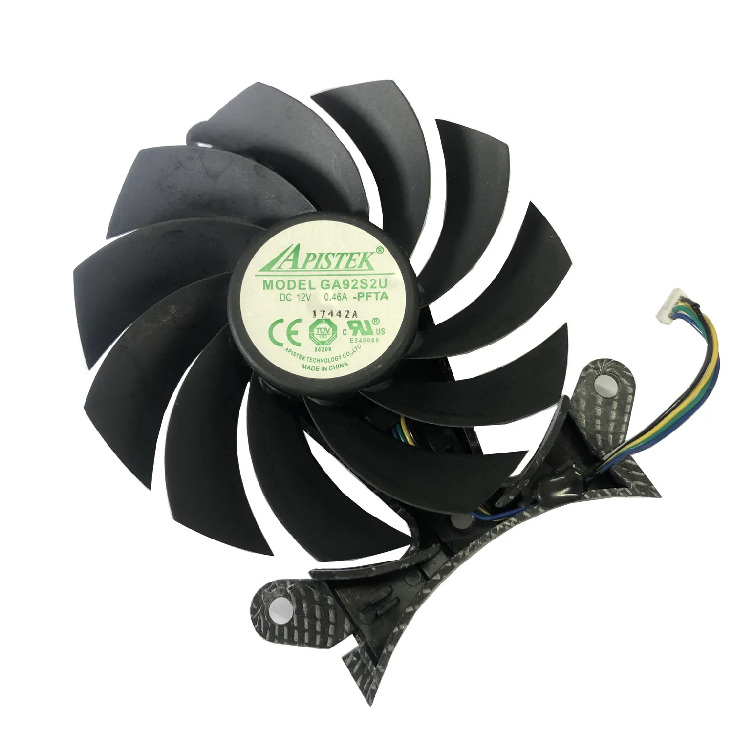 Тройной вентилятор Графика карты 85 мм 4Pin GA92S2U VGA GPU радиатор для ZOTAC GeForce GTX970 980TI 1070