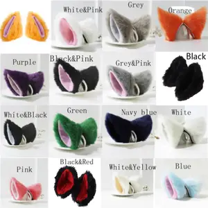 Орекьетте Вечеринка кошачьи лисьи длинные меховые Уши Аниме Костюм Neko заколка для волос Косплей