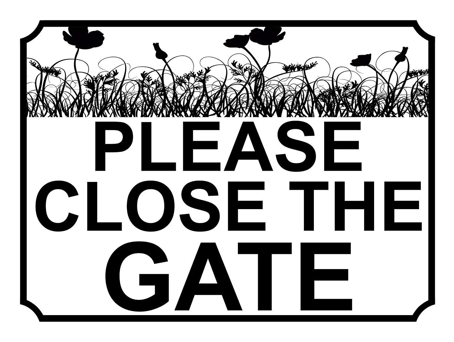 

Please Close the Gate Retro tin sign nostalgic ornament metal poster garage art deco bar cafe shop