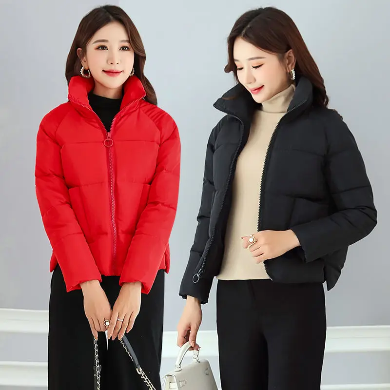 

2020 winter new versatile coat short bread jacket down cotton padded jacket thin cotton padded jacket women's short