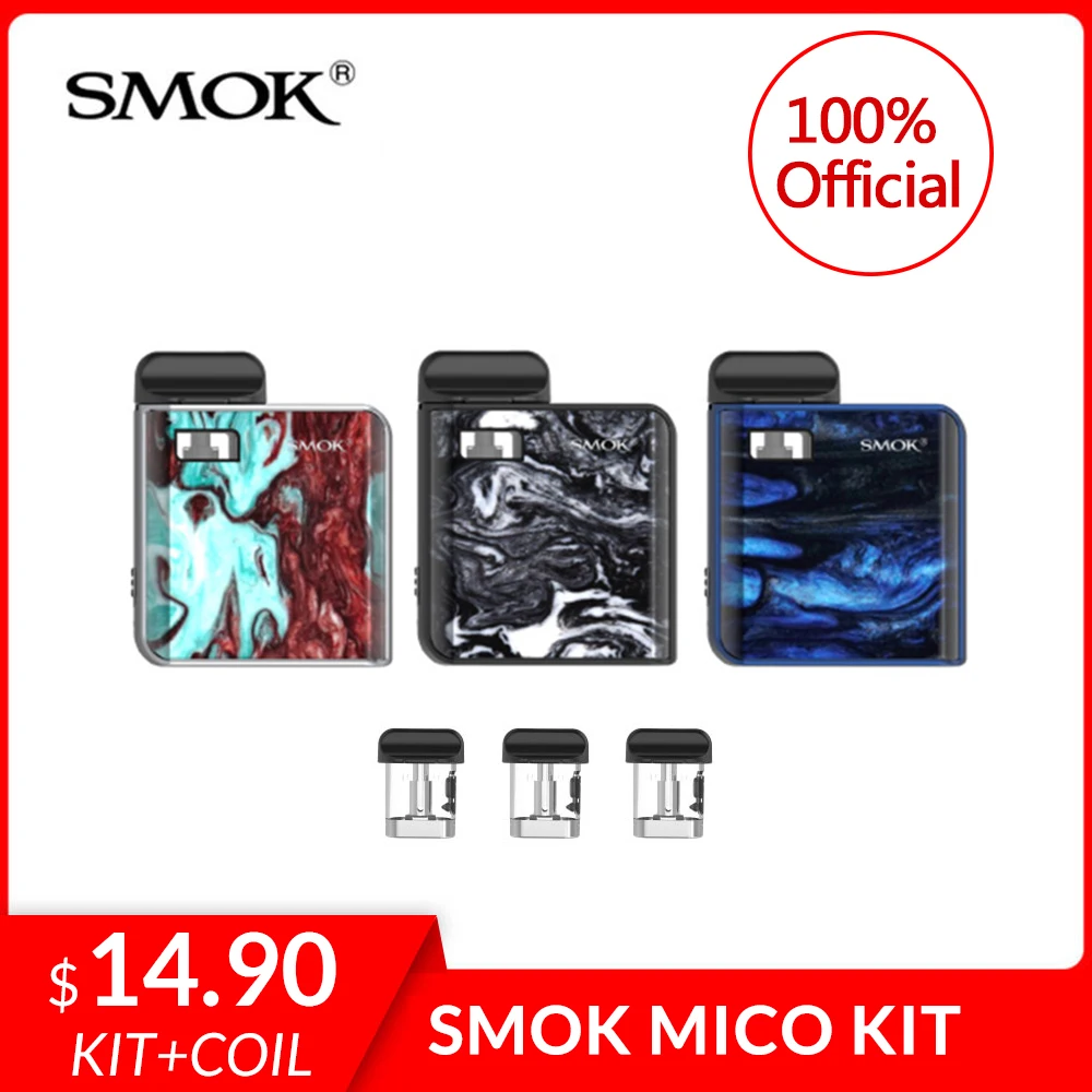 Оригинальный набор для вейпа SMOK MICO со встроенным аккумулятором 700 мА · ч сеточка
