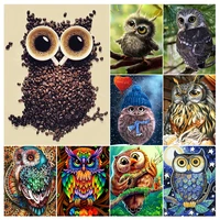 diamond paintings animal owl embroidery diy 5d full drill mosaic cross stitch kits rhinestone art picture home decoration gift