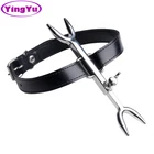 Эротический ошейник из нержавеющей стали, вилка для еретиков, повязка, секс-игрушки для мужчин и женщин, для взрослых, 2020