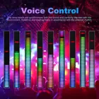 4 шт. RGB светодиодный звуковой светильник, Звуковое управление, атмосферная полоса, подсветка, освещение, музыкальный ритм, лампа для автомобиля, дома, бара, декоративная лампа s