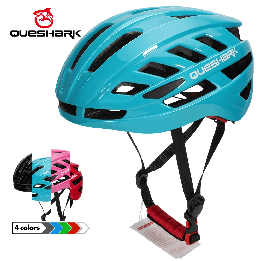 

QUESHARK Professional Women Men Ultralight Cycling Helmet Big Size MTB Bike Mountain Road Bicycle Helmet L Size 58cm-64cm QE121