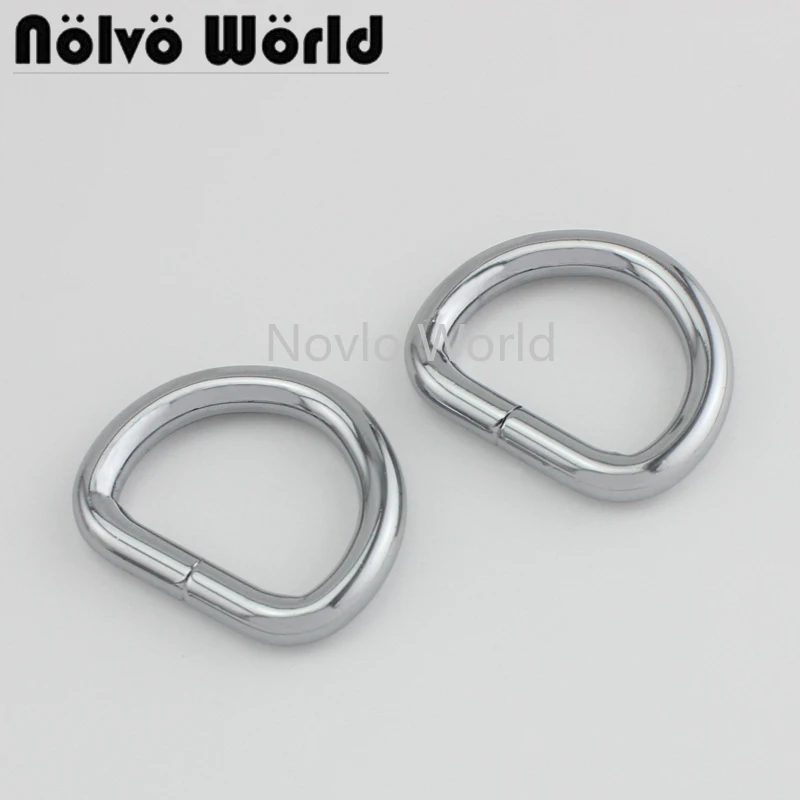 Мир Nolvo 6 цветов 5 20 24 2 шт. * мм 1 дюйм хромированные металлические D образные кольца