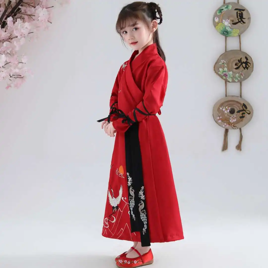 Hanfu платье детский Традиционный китайский национальный костюм народная древняя
