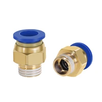 18 14 38 12 male thread 4 6 8 10 12mm straight push in pneumatic fitting to connect air compressor parts