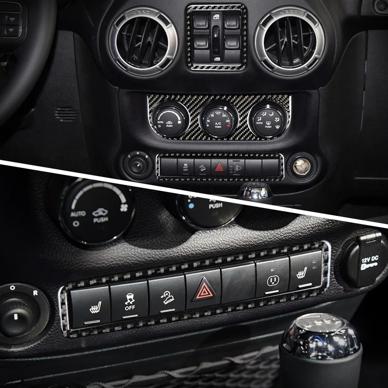 Наклейки из углеродного волокна для интерьера автомобиля выключателя окна