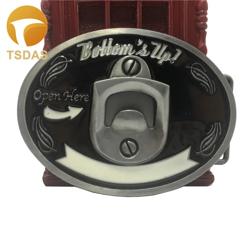 Модные брюки открывалка для бутылок с пряжкой классические мужские джинсы в