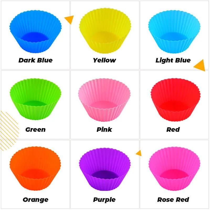 

Silicone Cake Cup Round Shaped Muffin Cupcake Baking Molds Home Kitchen Cooking Supplies Cake Decorating Tools