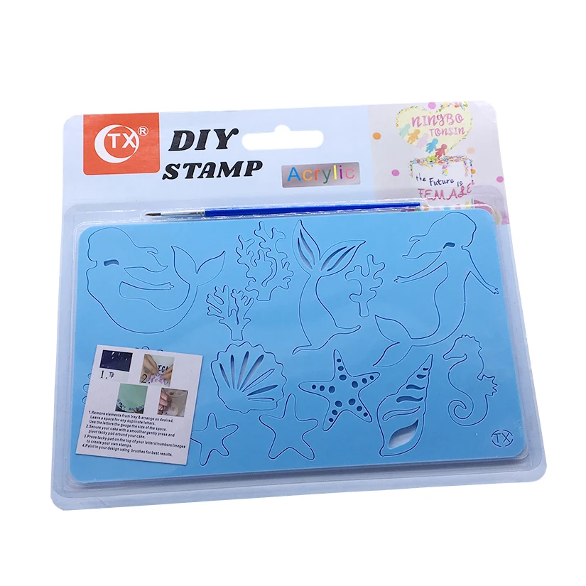 

Акриловая тисненая форма в виде морской звезды нож для торта и печенья