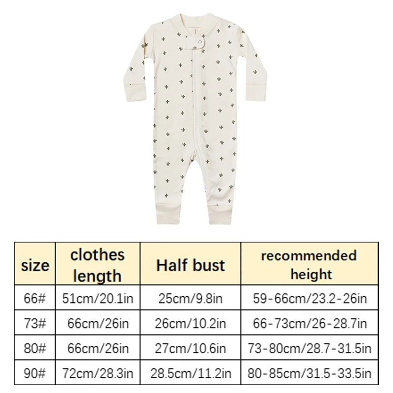 Комбинезон на молнии с длинным рукавом и принтом для новорожденных | Мать ребенок