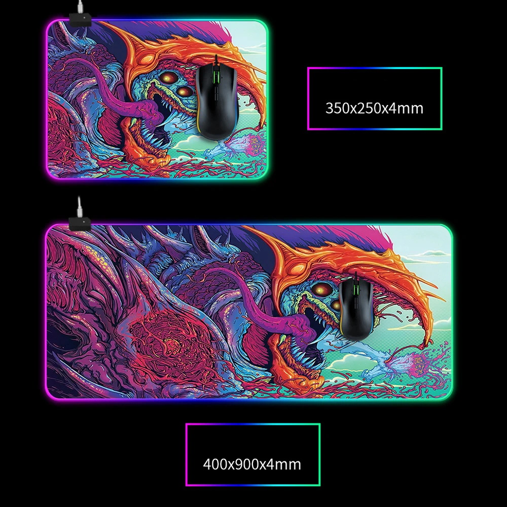 

Gamer Mouse Pad Computer Gaming Mousepad Anti-slip Rubber Large Gaming Mouse Keyboard Desk Mat 900x400 LED Mause Carpet For CS