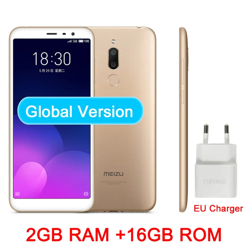 MEIZU 6T MEILAN m6t Octa Core 5,", ВЫСОКАЯ ЧЁТКОСТЬ, ips Экран 4 аппарат не привязан к оператору сотовой связи 2/3 Гб оперативной памяти, Оперативная память, сотовый телефон с двумя слотами сзади Камера - Цвет: 2GB 16GB Gold