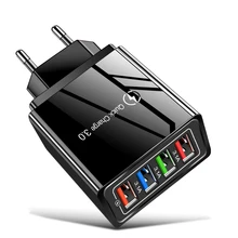 For iPhone 13 Charger Quick Charge 3.0 Phone Adapter Wall Mobile Charger Fast Charging For Samsung Xiaomi mi Tablets USB Charger