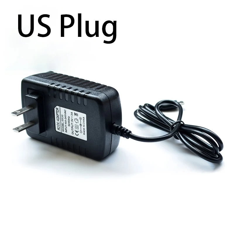 AC DC 5 в 3A адаптер питания зарядное устройство США штекер Micro usb type C мощность для RPI 4B
