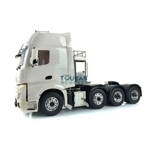 

Металлическое шасси LESU 1/14 для самостоятельной сборки Mercedes Hercules 8*8, Радиоуправляемый трактор, грузовик, кабина, сервопривод