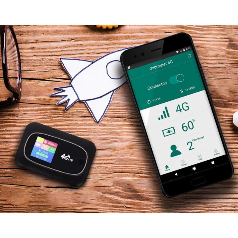 

Portable Mobile Hotspot MiFi 4G LTE 300Mbps Wireless Wifi Router SIM Unlocked Global 2.4G Wireless Router