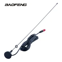Baofeng Радио Антенна автомобиля UT-108UV коэффициент усиления антенны SMA-F UHF VHF Магнитная подставка для иди и болтай Walkie Talkie “иди и UV-5R BF-888S UV-5RE UV-82