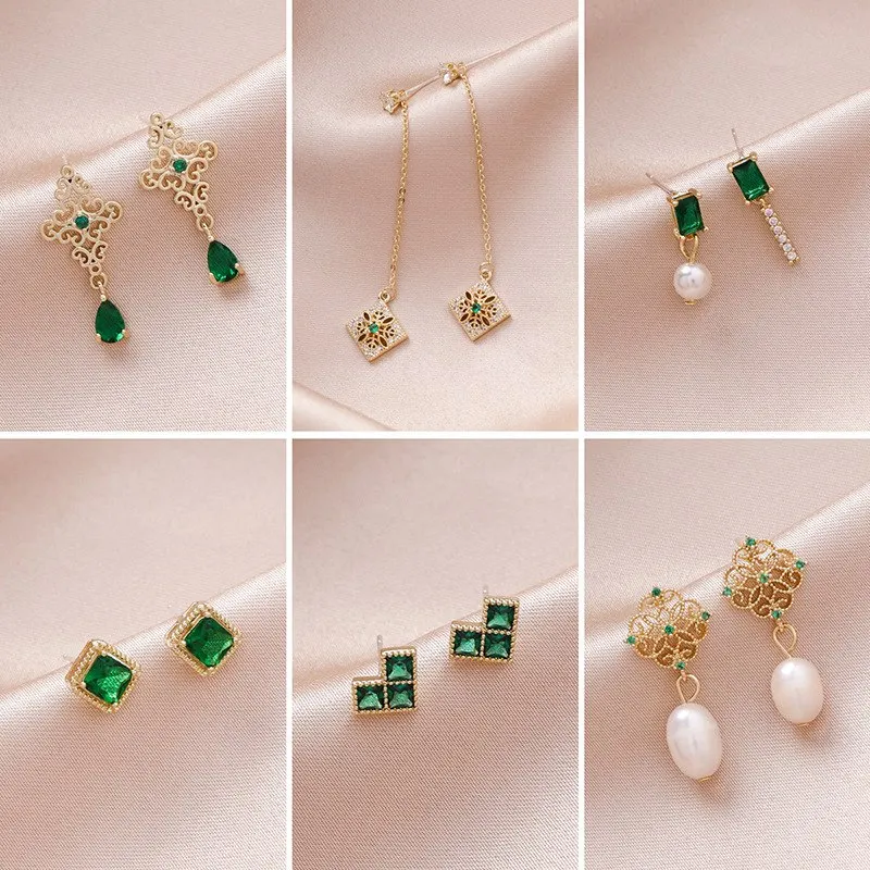 Женские винтажные серьги подвески MENGJIQIAO НОВЫЕ геометрические элегантные с