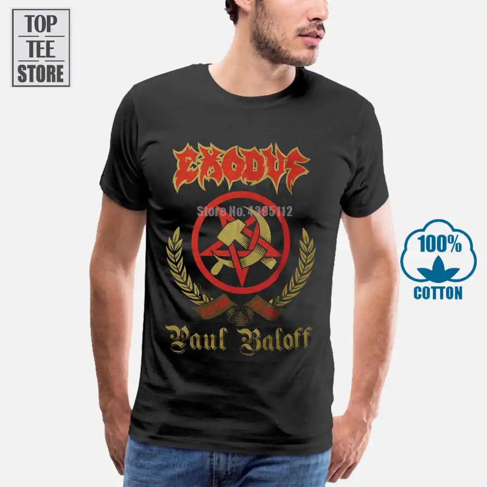 Футболка с надписью Exodus Paul Baloff размеры S M L Xl 2Xl|brand t shirt|t shirtt shirt brand |