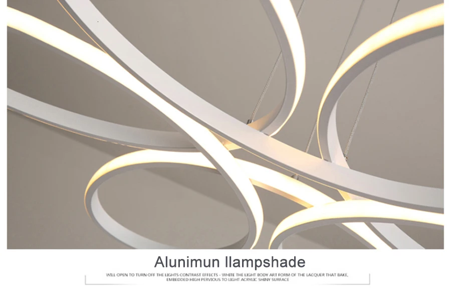 Modern led chandelier lighting for living room bedroom dining room indoor home lustre chandelier lamp AC90v-260v lampadario
