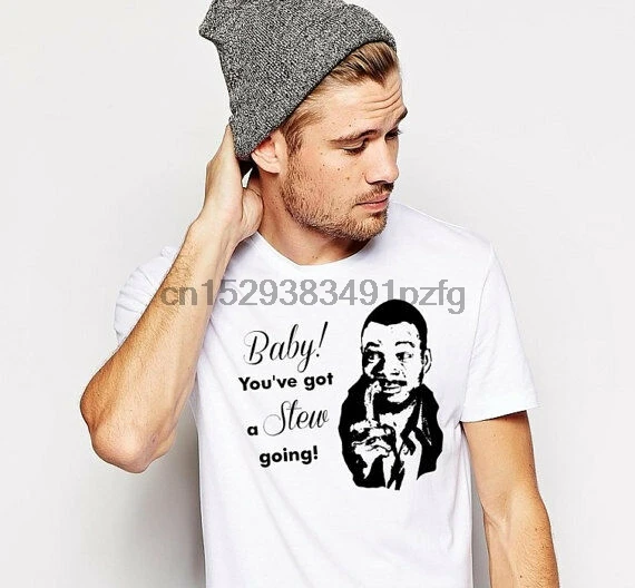 Ребенок вы получили тушение! Заряженная мужская белая футболка Carl weдействиями |