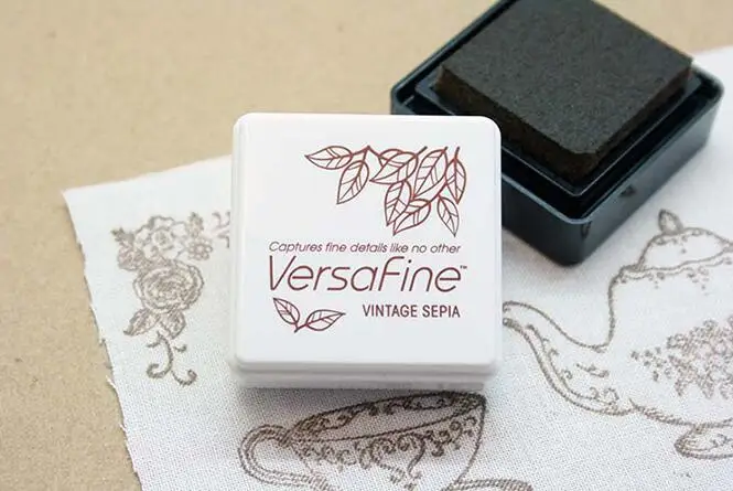 Фото Tsukineko VersaFine Inkpad VFS-82 Оникс черный VFS-54 винтажная сепия Япония №4