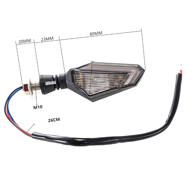 

2Pcs 12V Motorcycle 22 LED Turn Signal Light Flasher Brake Indicator Tail Lamp Blinker Universal For Honda BMW Suzuki