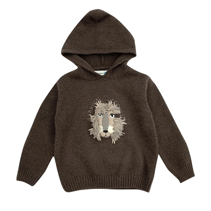 

Kids Boys Autumn Clothes Chidlren's Autumn Sweater Boy Winter Knit Hoodie Cardigan Korean Baby Long Sleeve Knitted Outerwear Top