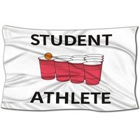 beer pong student athlete banner 3x5 ft banner funny poster man cave dorm banner free shipping