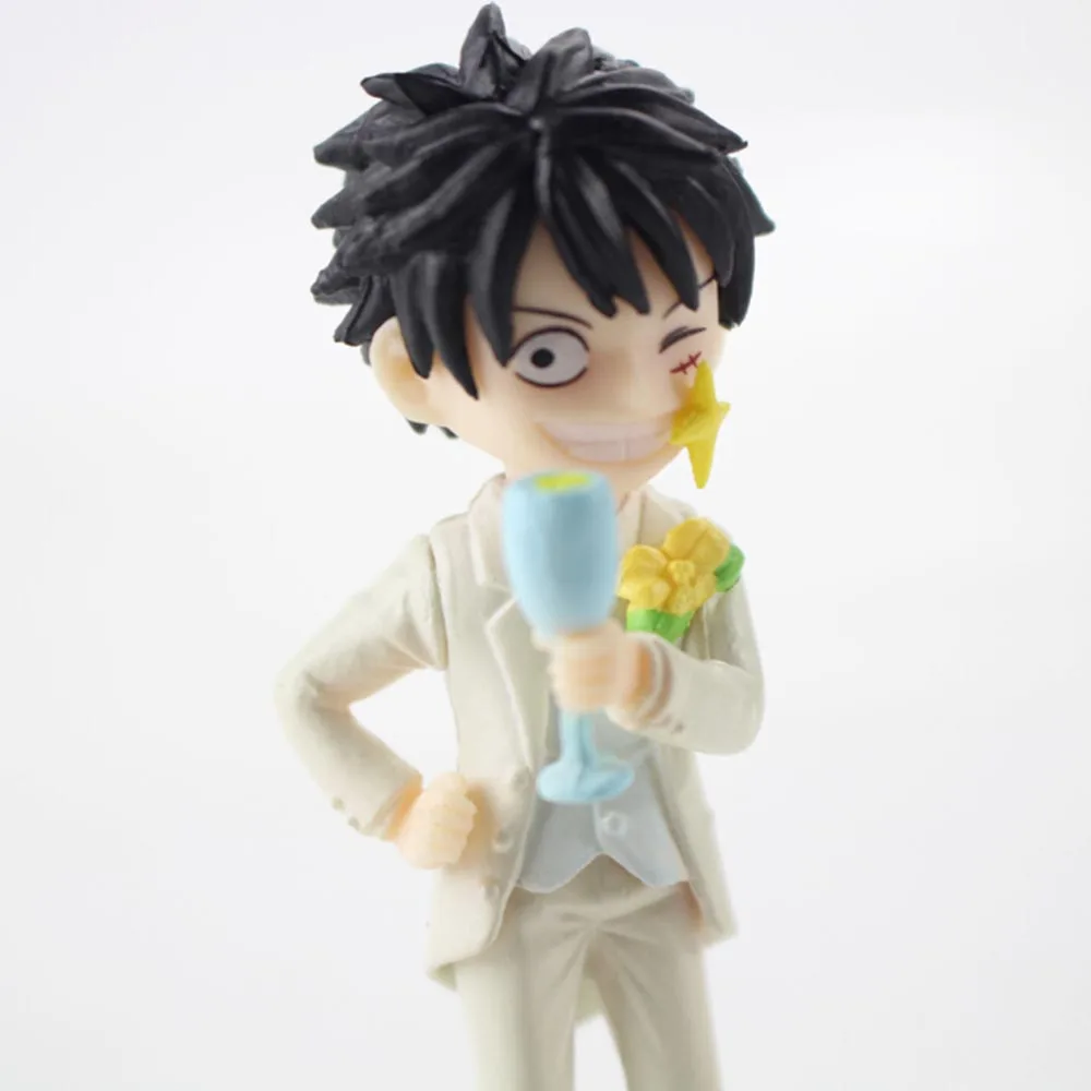 

2Pcs/Set 7-8cm Anime One Piece Luffy Boa Hancock Wedding Ver. PVC Action Figure Collectible Model Toy
