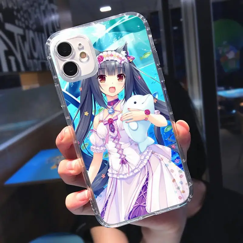 

Nekopara Chocola Vanilla cat girl Phone Case Transparent soft For iphone 5 5s 5c se 6 6s 7 8 11 12 plus mini x xs xr pro max