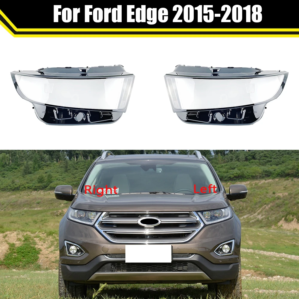 For Ford Edge 2015 2016 2017 2018 Headlight Shell Lamp Shade Masks Transparent Cover Headlight Glass Headlamp Cover Lens Case